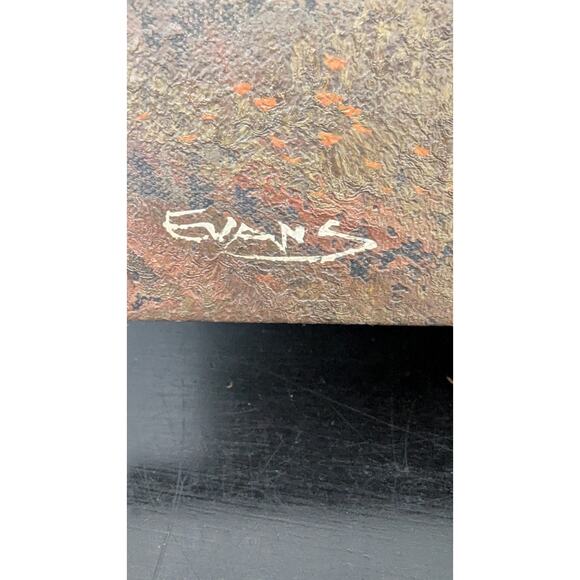 Original Oil Painting 12 X 16" Snow Capped Mountains Forest Landscape Signed - Picture 5 of 6